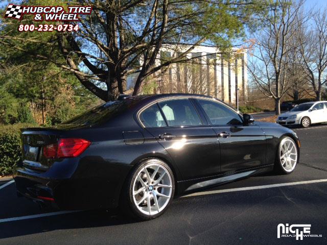 vehicle gallery/bmw 335i niche targa m131  Silver & Machined wheels and rims
